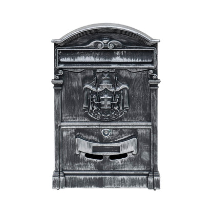 Cutie postala metalica pentru exterior, 410x260x90mm, argintiu / ZTS 5581_AG