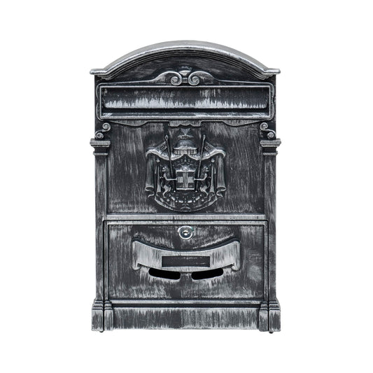 Cutie postala metalica pentru exterior, 410x260x90mm, argintiu / ZTS 5581_AG