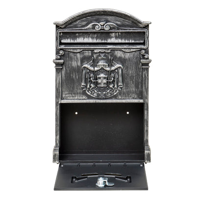 Cutie postala metalica pentru exterior, 410x260x90mm, argintiu / ZTS 5581_AG