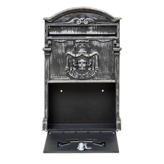 Cutie postala metalica pentru exterior, 410x260x90mm, argintiu / ZTS 5581_AG