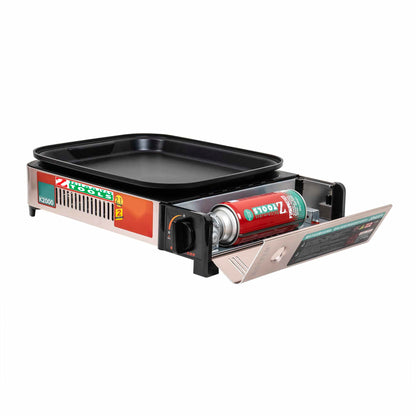 Aragaz camping, tip grill plus capac de sticla, putere 2.1kw / ZTS 5616