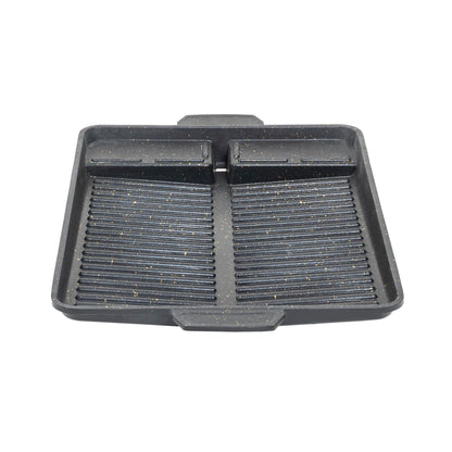 Tava grill pentru aragaz camping, 32.5x26x4cm / ZTS 5623