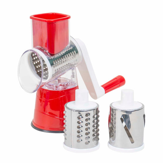 Razatoare manuala cu manivela pentru fructe si legume, 3 lame interschimbabile / ZTS 5673