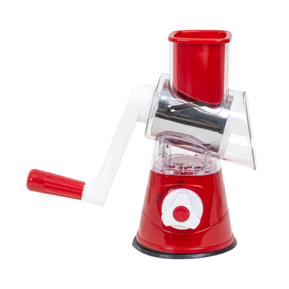 Razatoare manuala cu manivela pentru fructe si legume, 3 lame interschimbabile / ZTS 5673