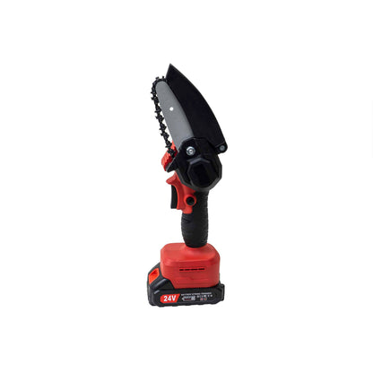 Mini fierastrau electric cu 2 acumulatori 24V, lant 4" Z-TOOLS / ZTS 5692