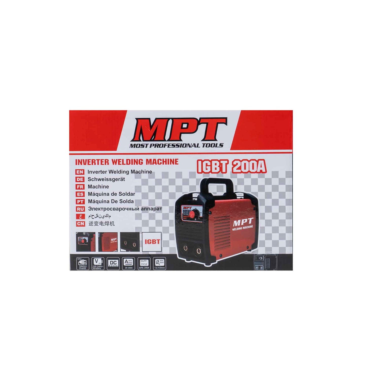 Aparat de sudura cu arc IGBT 200A, MNA 2007 Z-TOOLS / ZTS 5717