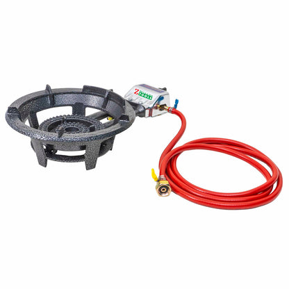 Pachet arzator tip pirostrie cu 2 arzatoare si aprindere automata (ZTS 5727), plus kit alimentare butelie (SET 30045) / ZTS 5727_1