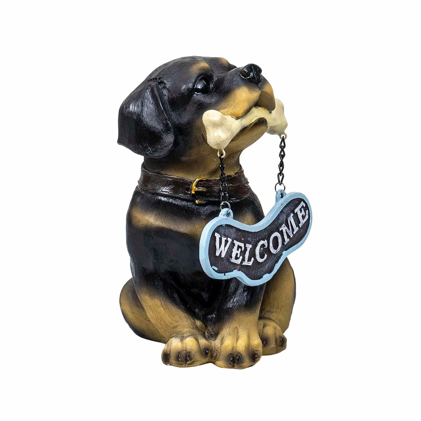 Decoratiune pentru gradina, din rasina, model catel, inaltime 19cm / ZTS 8012