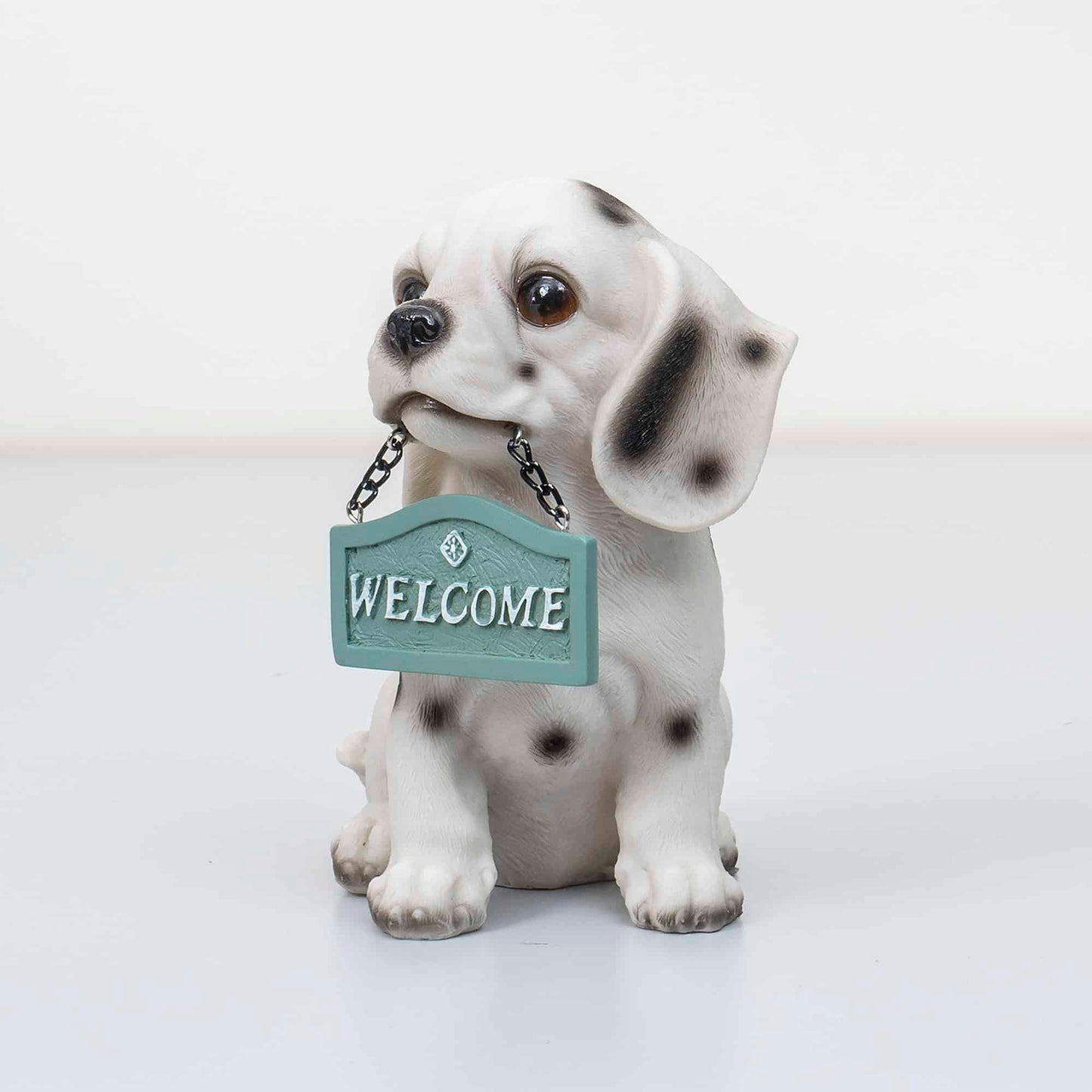 Decoratiune pentru gradina, din rasina, model catel, inaltime 16cm / ZTS 8017