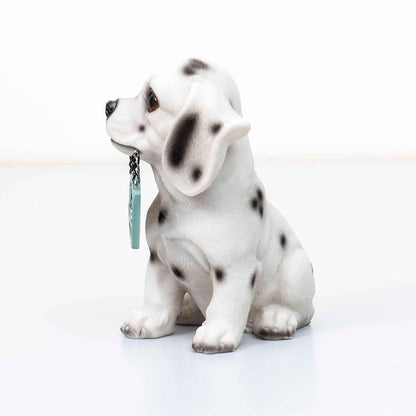 Decoratiune pentru gradina, din rasina, model catel, inaltime 16cm / ZTS 8017