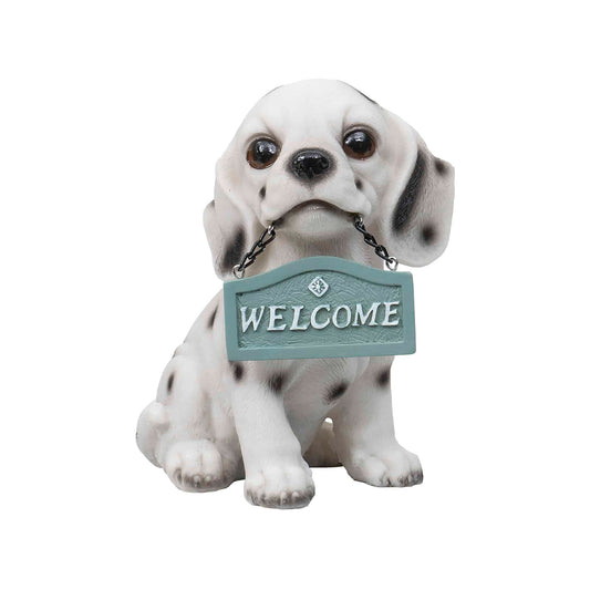 Decoratiune pentru gradina, din rasina, model catel, inaltime 16cm / ZTS 8017