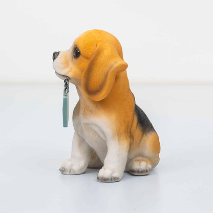 Decoratiune pentru gradina, din rasina, model catel, inaltime 16cm / ZTS 8018