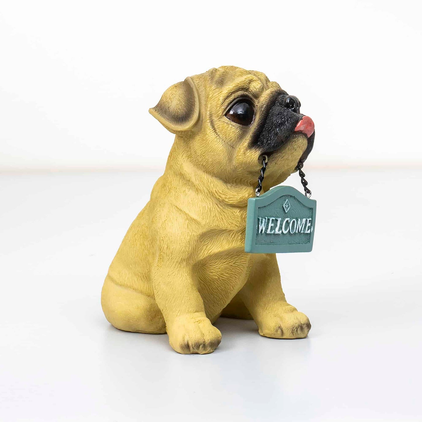 Decoratiune pentru gradina, din rasina, model catel, inaltime 16cm / ZTS 8019