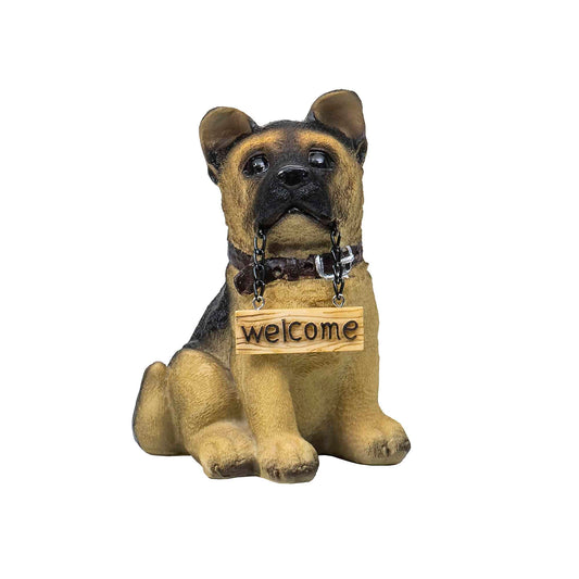 Decoratiune pentru gradina, din rasina, model catel, inaltime 14cm / ZTS 8021