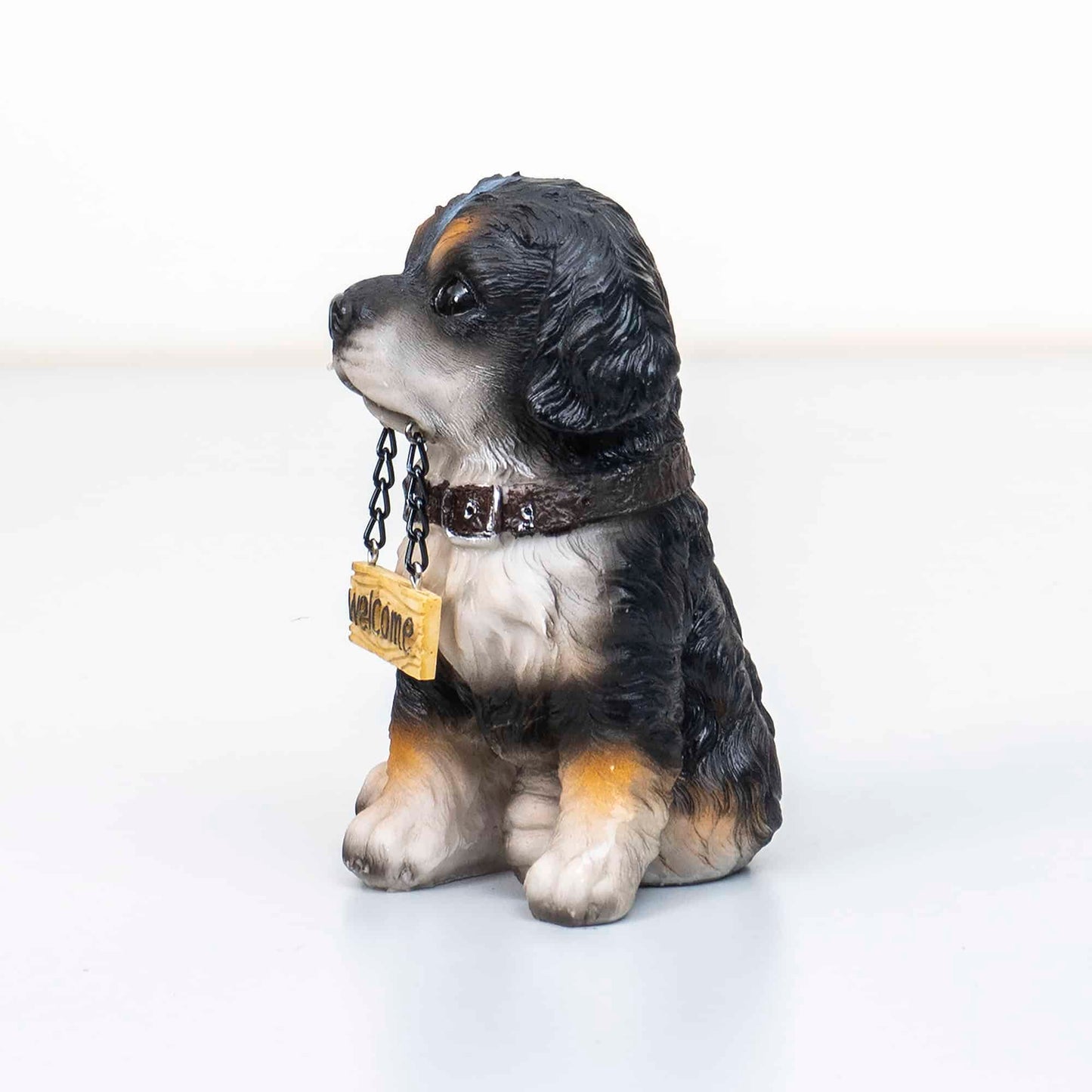 Decoratiune pentru gradina, din rasina, model catel, inaltime 14cm / ZTS 8022