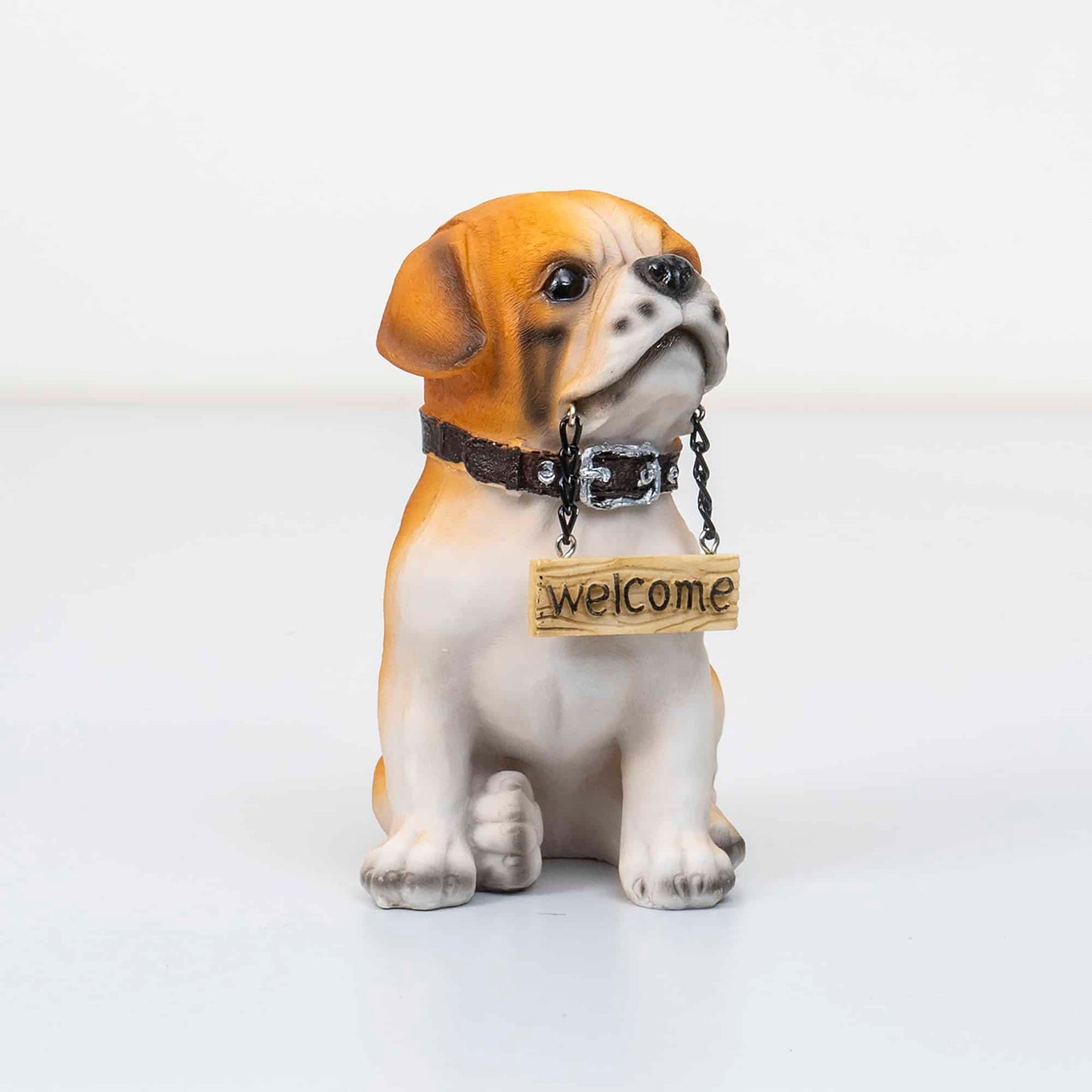 Decoratiune pentru gradina, din rasina, model catel, inaltime 14cm / ZTS 8024