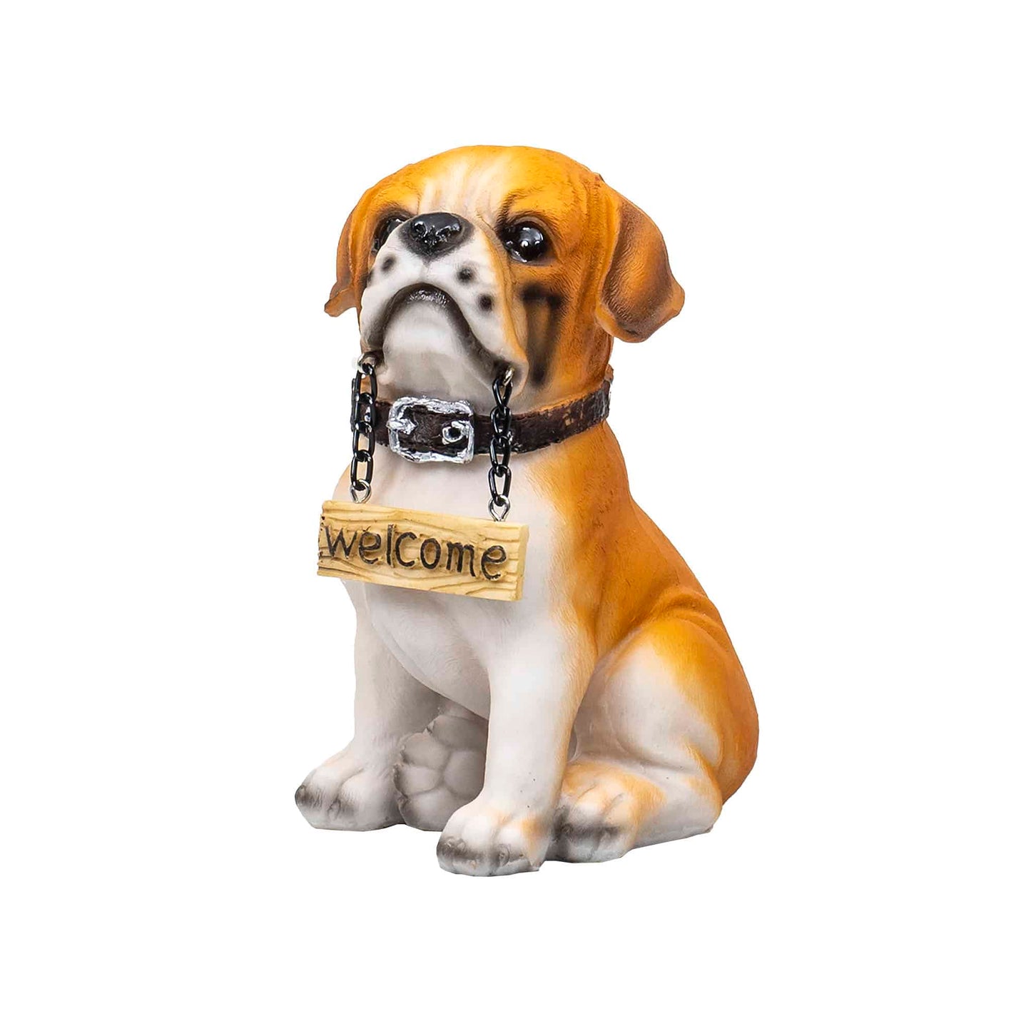 Decoratiune pentru gradina, din rasina, model catel, inaltime 14cm / ZTS 8024