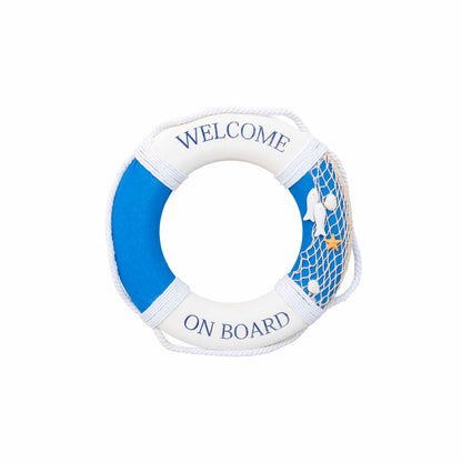 Colac decorativ pentru vapor Welcome, diametru 40cm, albastru / ZTS 8042