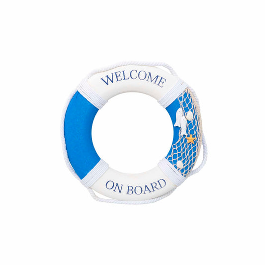 Colac decorativ pentru vapor Welcome, diametru 40cm, albastru / ZTS 8042