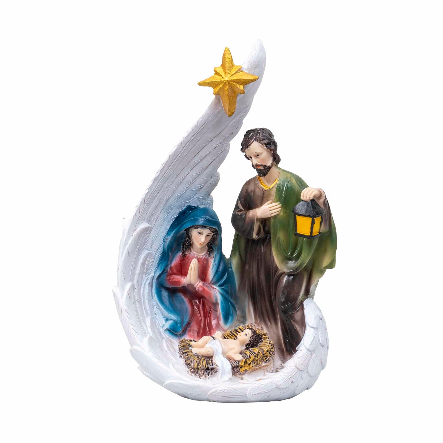 Statueta decorativa din rasina cu Famila Sfanta, inaltime 25cm / ZTS 8048