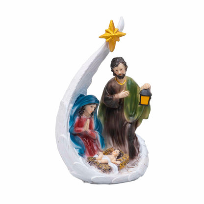 Statueta decorativa din rasina cu Famila Sfanta, inaltime 25cm / ZTS 8048