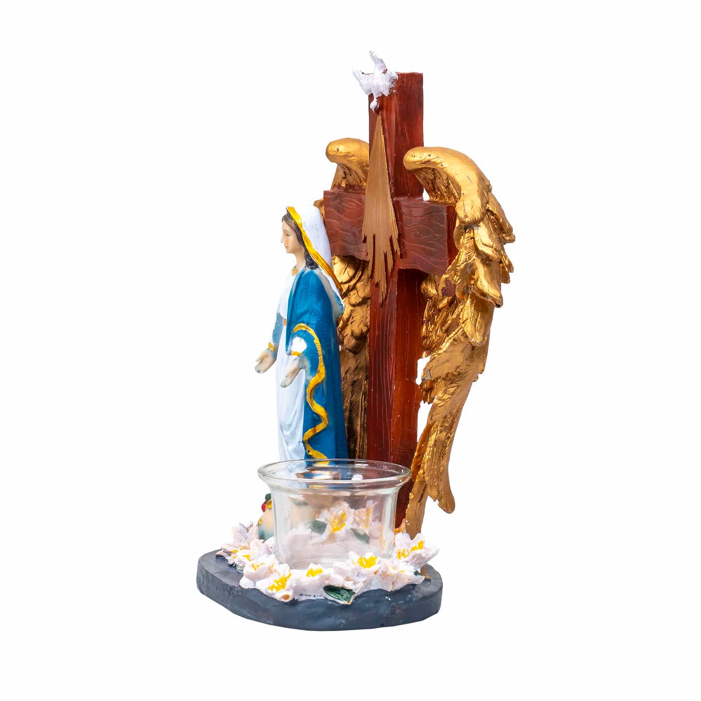 Candela din rasina cu Maica Domnului, inaltime 22cm / ZTS 8049