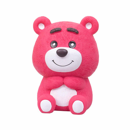 Pusculita pentru copii, din plastic, model ursulet, H 18cm / ZTS 8062