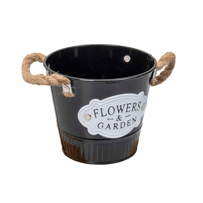 Ghiveci model galetusa pentru buchete, 14x12cm, negru Z-TOOLS / ZTS 8066