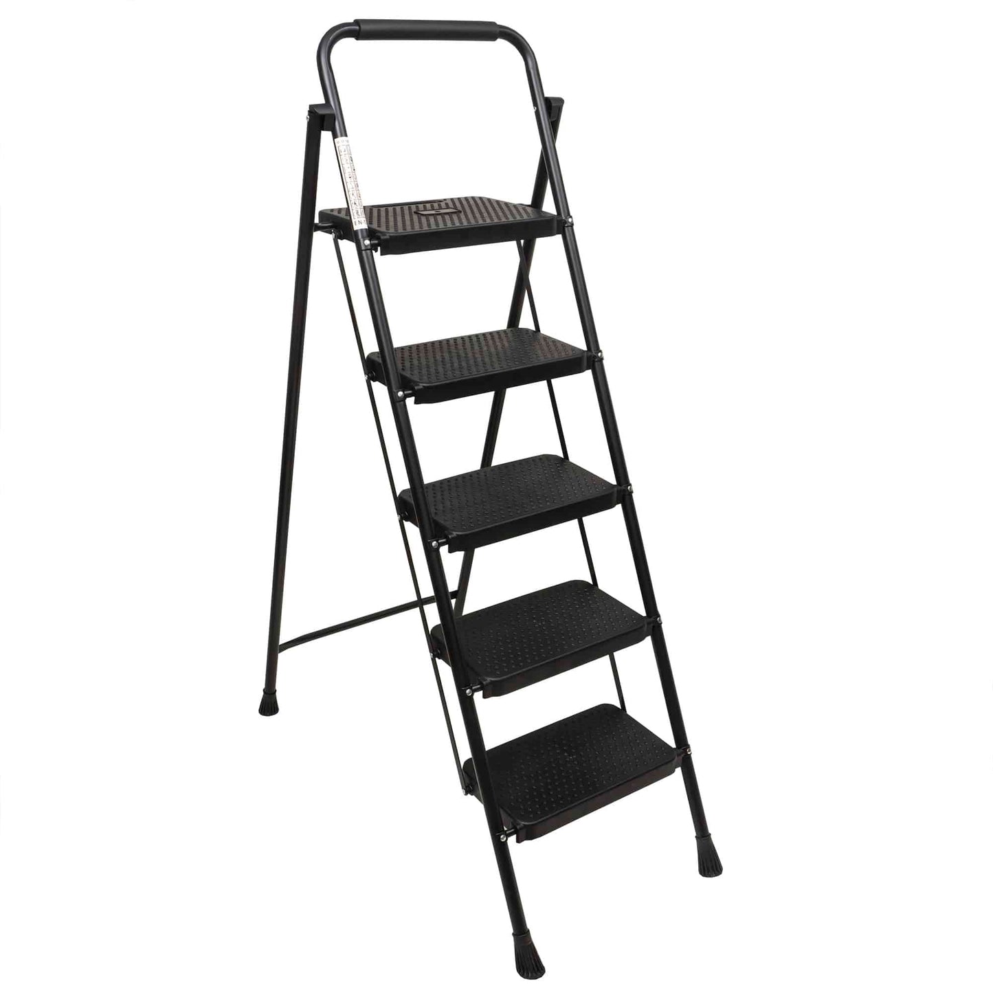 Scara metalica cu 5 trepte late, pliabila negru Z-TOOLS / ZTS 8089