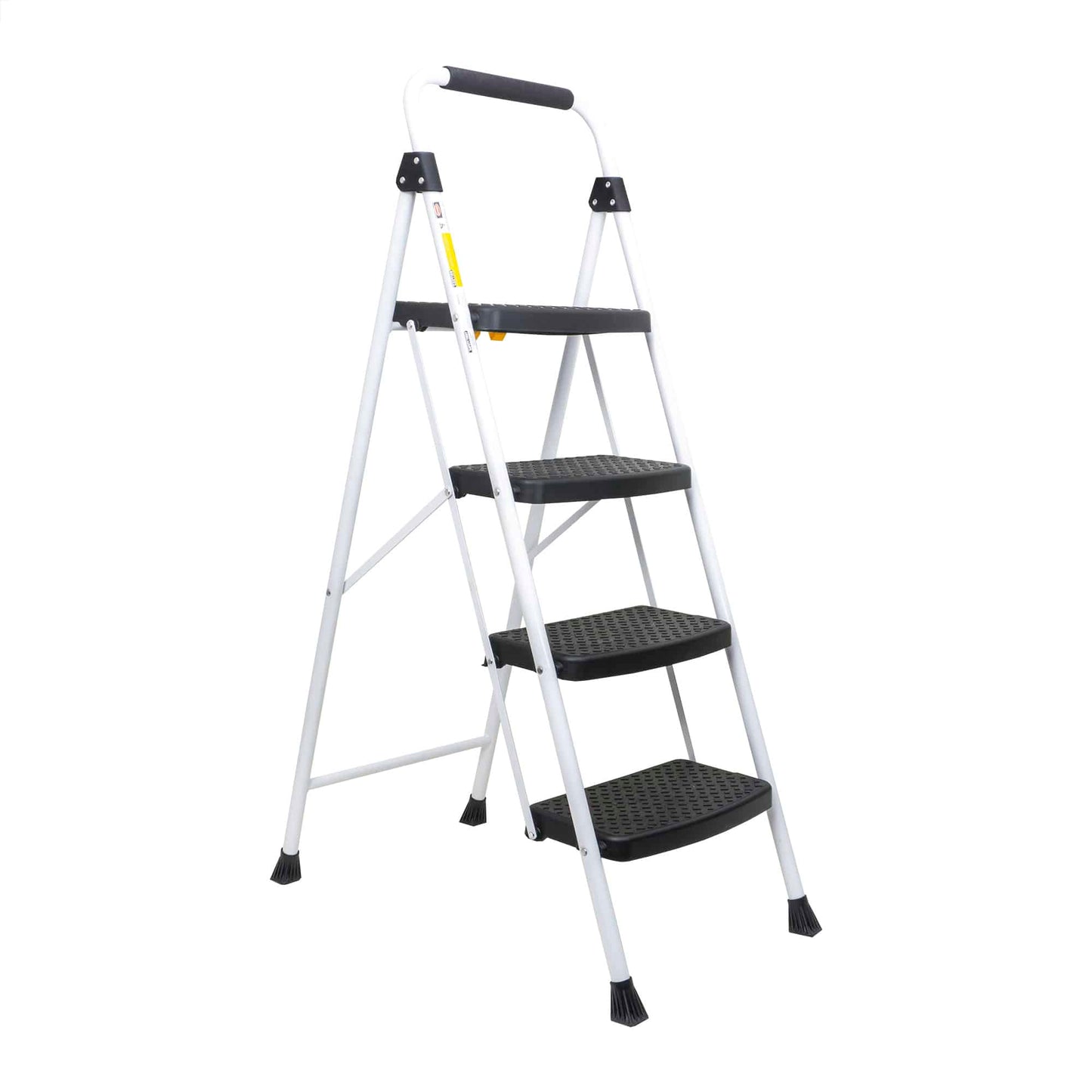 Scara metalica cu 4 trepte late, pliabila alb Z-TOOLS / ZTS 8092