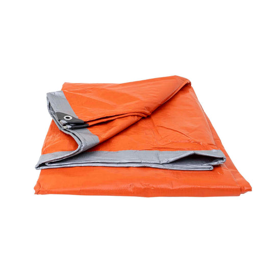 Prelata impermeabila UV, inele de prindere, 10x16m, 130gr/mp, Orange, Z-TOOLS / ZTS 8108 - 221.ro