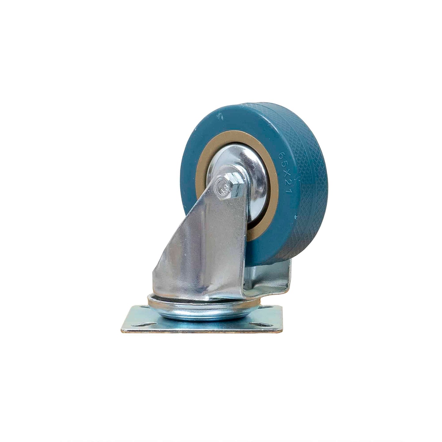 Roata pentru mobila, rola de cauciuc, pivotanta 2.5 inchi, albastru Z-TOOLS / ZTS 8120