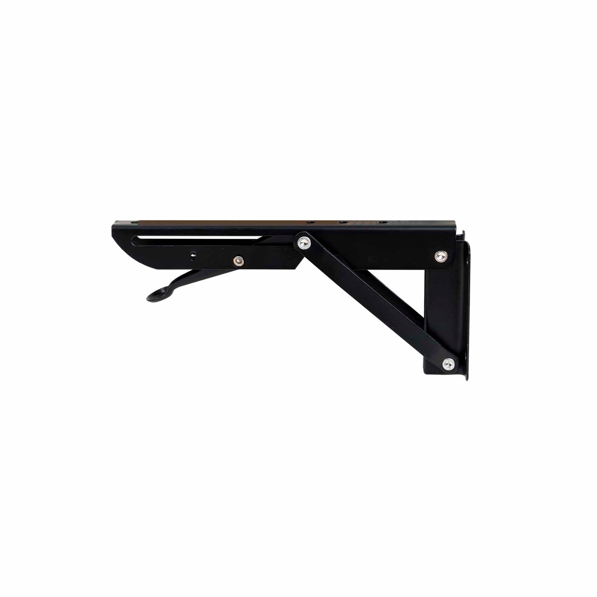 Set 2 suporti pliabili pentru raft, lungime 200mm negru, Z-TOOLS / ZTS 8131B