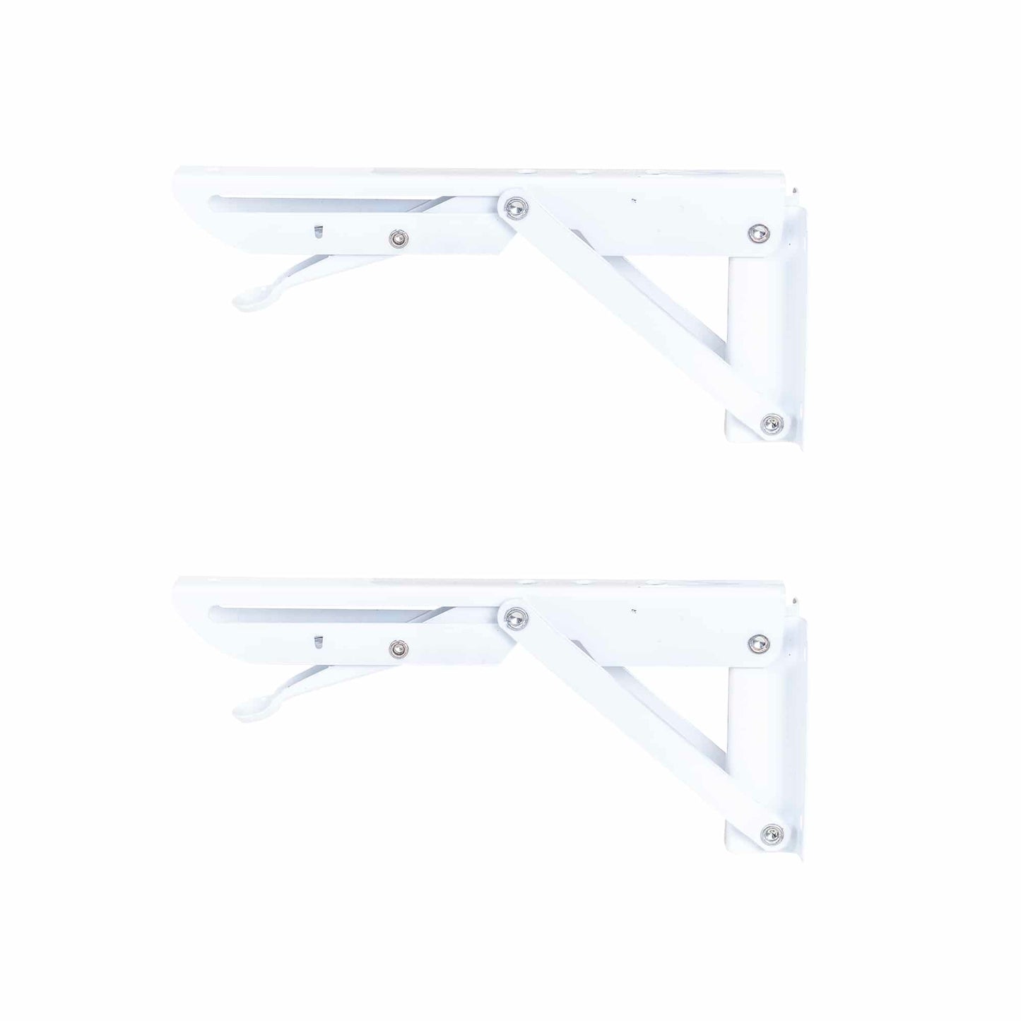 Set 2 suporti pliabili pentru raft, lungime 200mm alb, Z-TOOLS / ZTS 8131