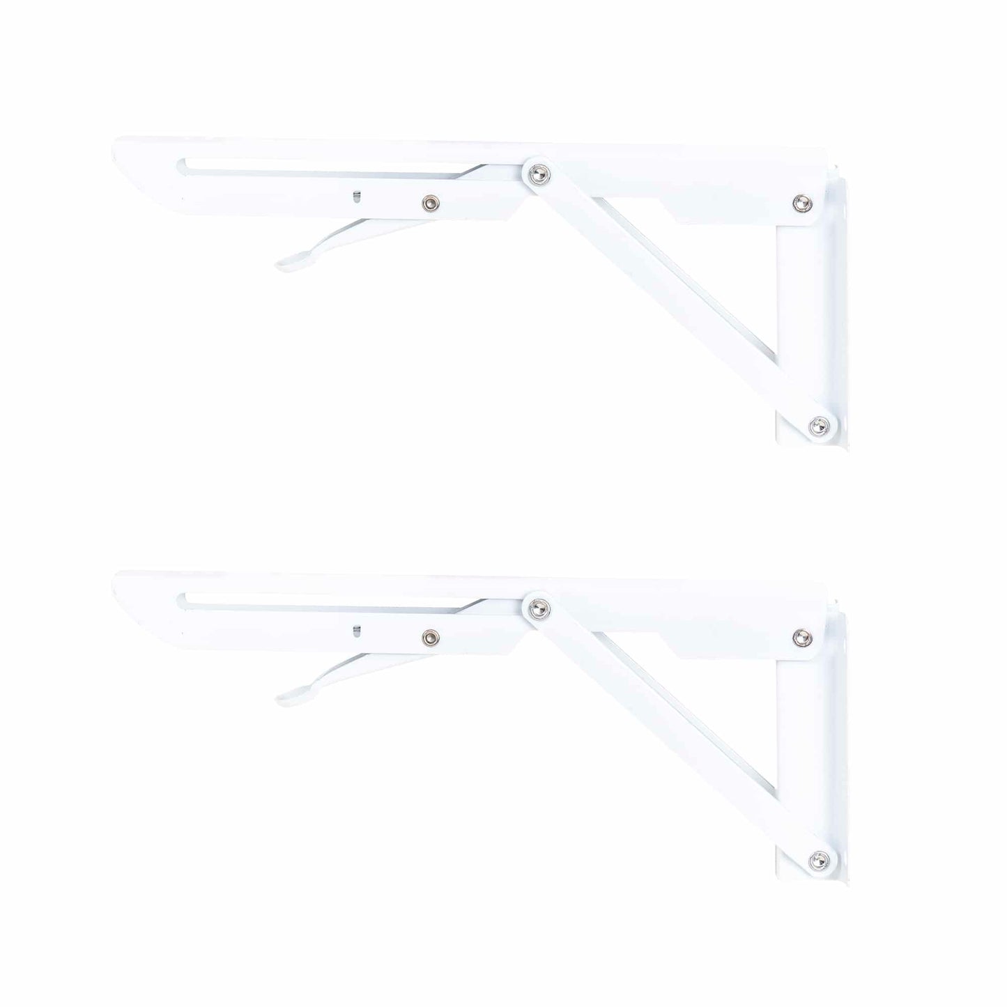 Set 2 suporti pliabili pentru raft, lungime 250mm alb, Z-TOOLS / ZTS 8132