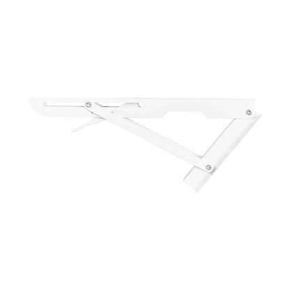 Set 2 suporti pliabili pentru raft, lungime 300mm alb, Z-TOOLS / ZTS 8133