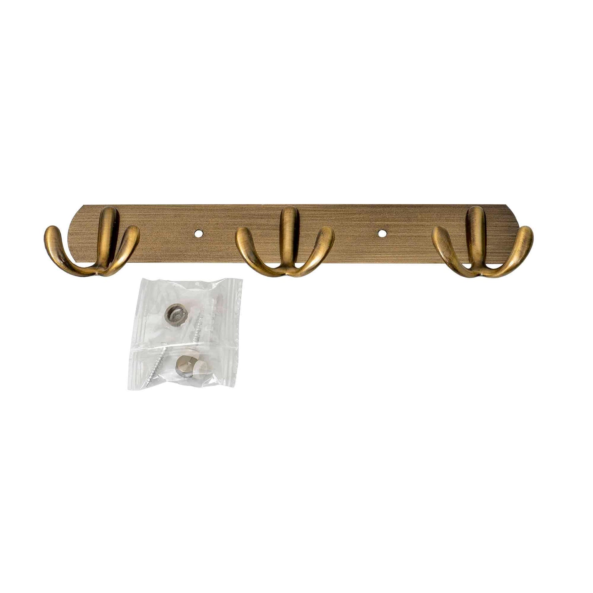 Cuier metalic cu 3 agatarori, lungime 24.5cm, auriu Z-TOOLS / ZTS 8140 - 221.ro