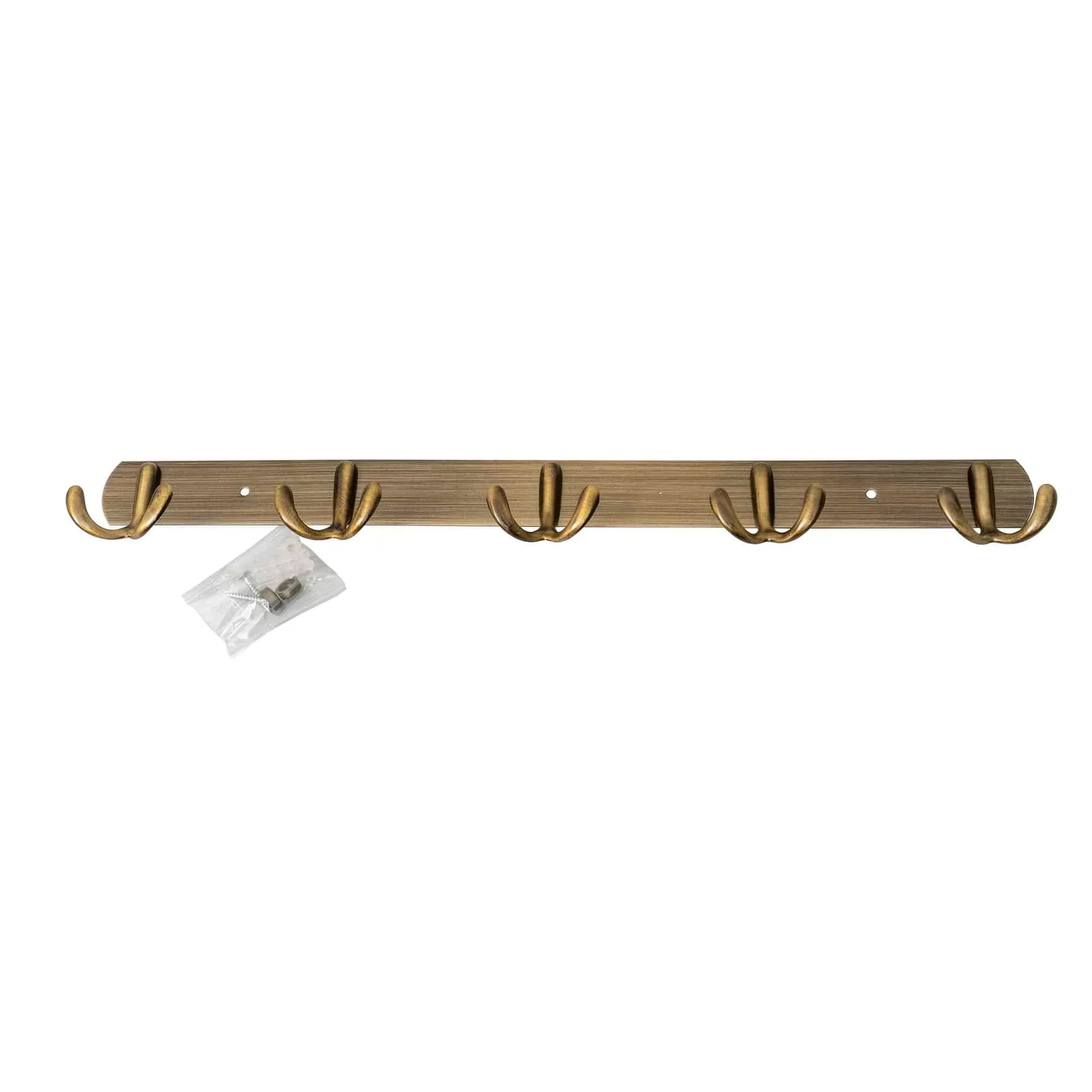 Cuier metalic cu 5 agatarori, lungime 44.5cm, auriu Z-TOOLS / ZTS 8142 - 221.ro