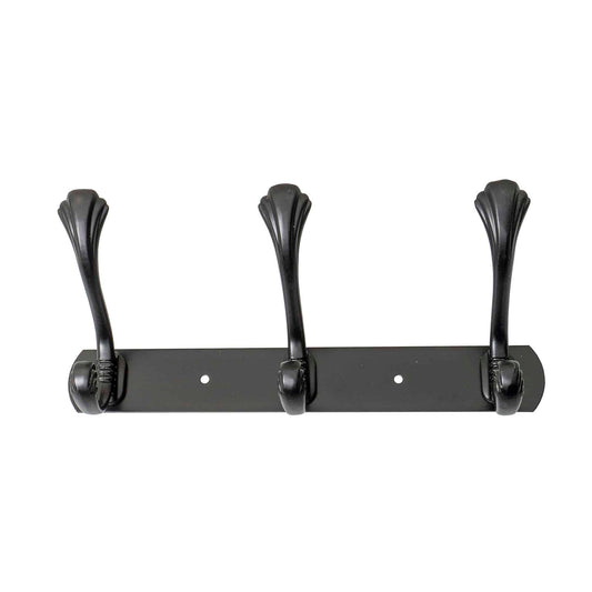 Cuier metalic cu 3 agatarori, lungime 24.5cm, negru Z-TOOLS / ZTS 8146