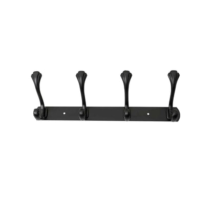 Cuier metalic cu 4 agatarori, lungime 34.5cm, negru Z-TOOLS / ZTS 8147 - 221.ro