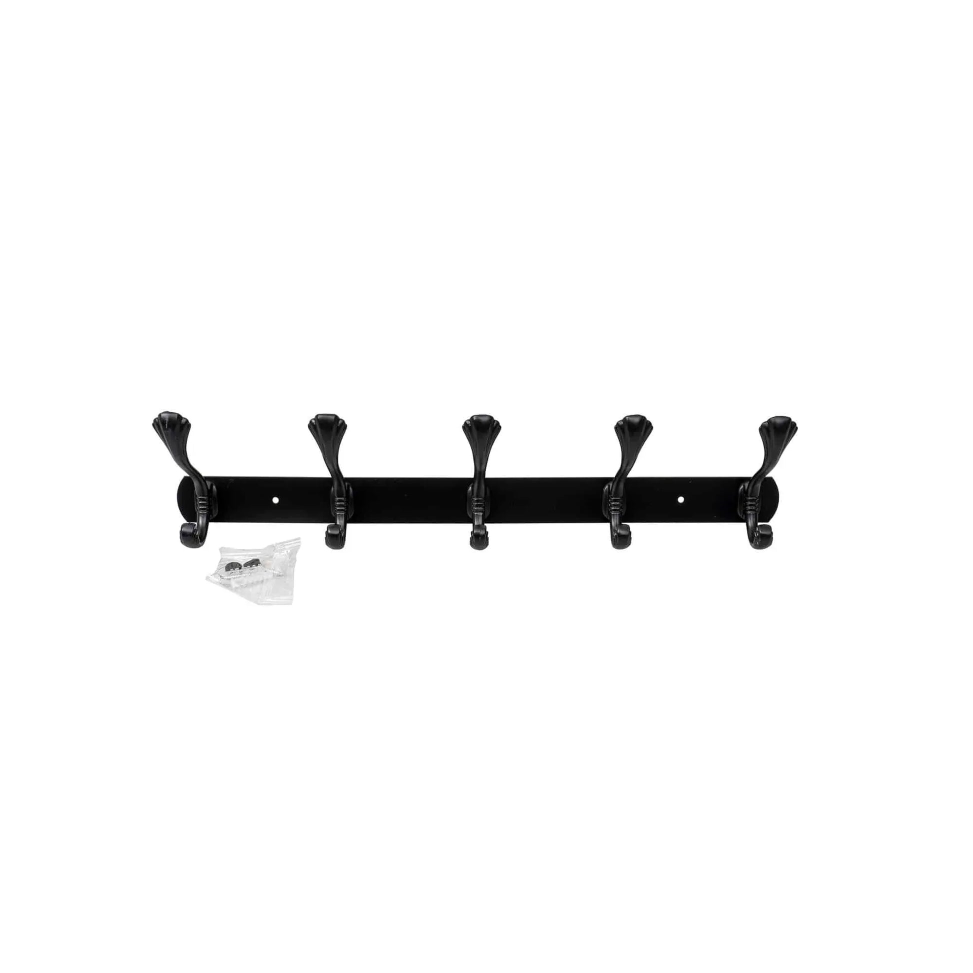 Cuier metalic cu 5 agatarori, lungime 44.5cm, negru Z-TOOLS / ZTS 8148 - 221.ro