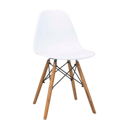 Scaun pentru bucatarie sau living, maxim 120kg, alb / ZTS 8186