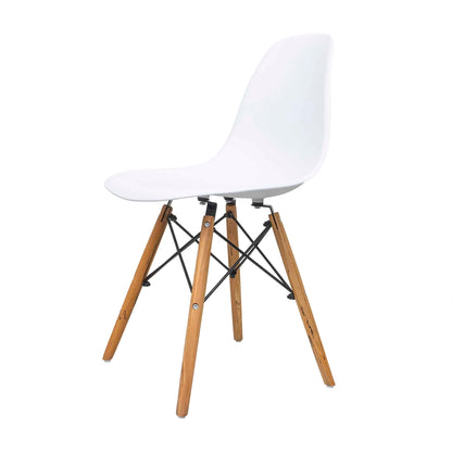 Scaun pentru bucatarie sau living, maxim 120kg, alb / ZTS 8186