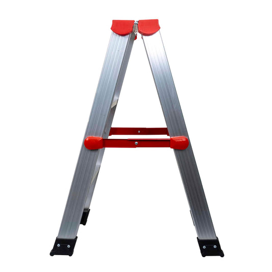 Scara dubla din aluminiu, 2x3 trepte, pliabila, maxim 150kg / ZTS 8187