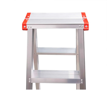 Scara dubla din aluminiu, 2x4 trepte, pliabila, maxim 150kg / ZTS 8188 - 221.ro