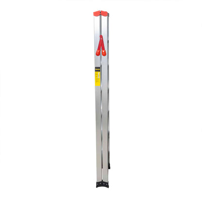 Scara dubla din aluminiu, 2x7 trepte, pliabila, maxim 150kg / ZTS 8191