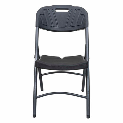 Scaun pliant din plastic pentru terasa, negru / ZTS 8192B