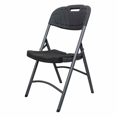 Scaun pliant din plastic pentru terasa, negru / ZTS 8192B