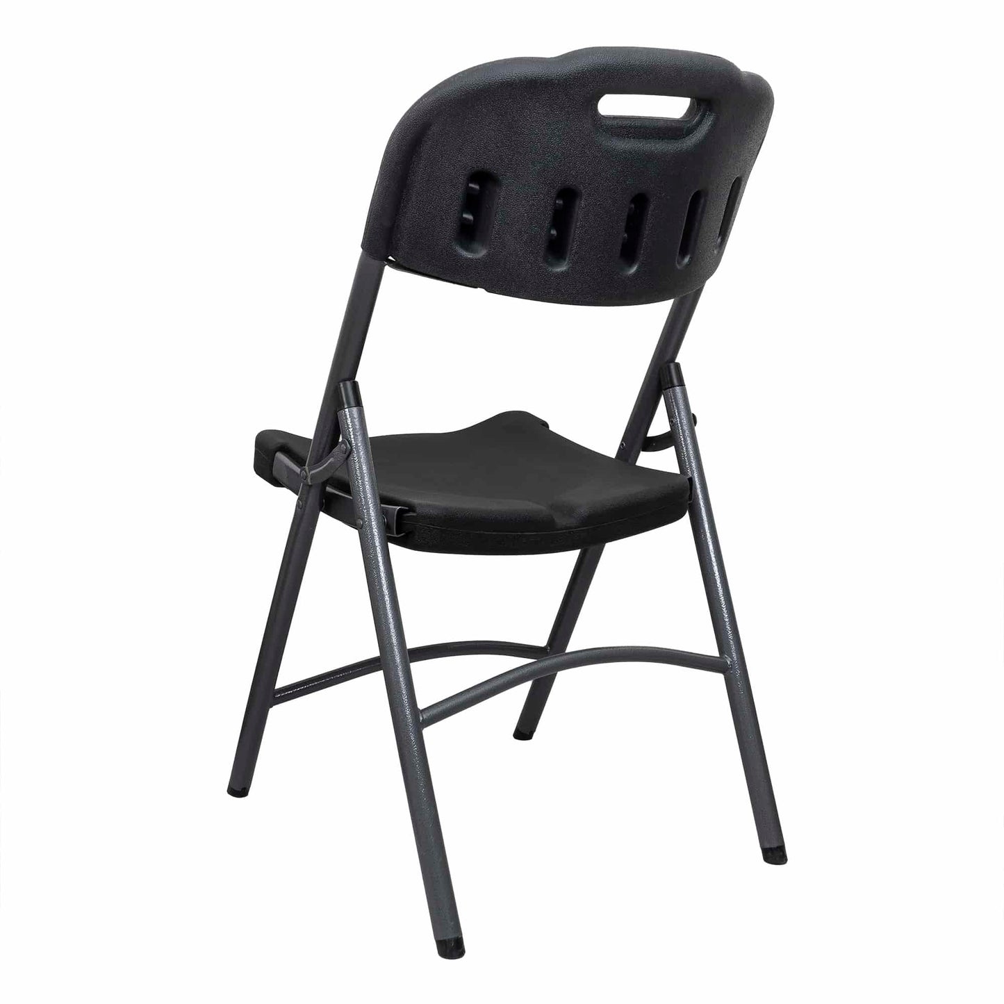 Scaun pliant din plastic pentru terasa, negru / ZTS 8192B