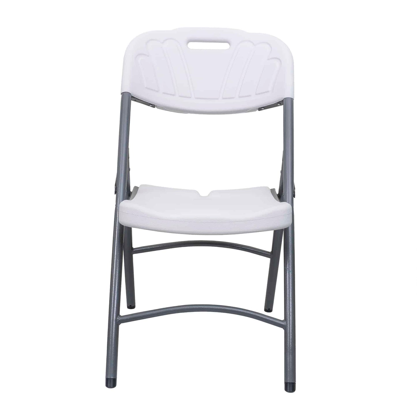 Scaun pliant din plastic pentru terasa, alb / ZTS 8192W